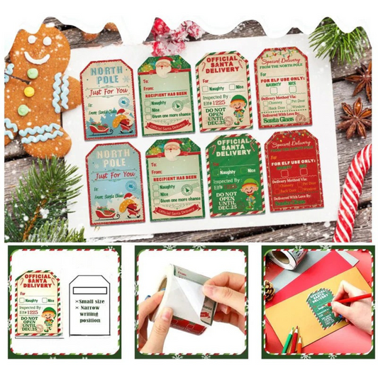 Christmas Gift Sticker Roll (200 Pieces)