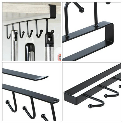 Space - Saving Hook Rack, 2 Pieces