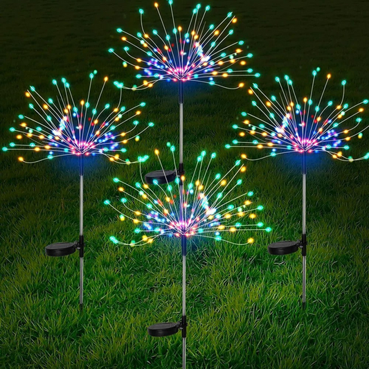 Solar Garden Lights with Firework Effect