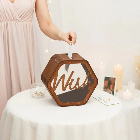 Personalised Wedding Gift Box in Hexagonal Design