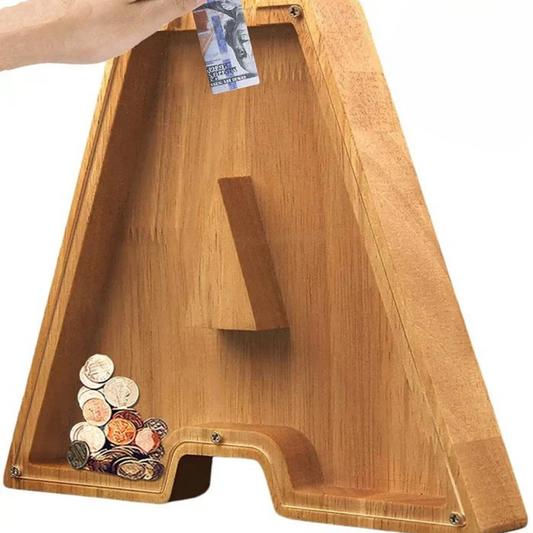 Customisable Wooden Savings Box - Stylish and Sustainable