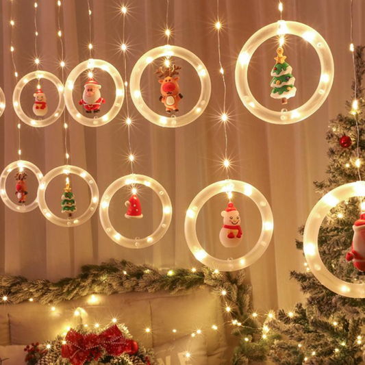 Christmas Curtain Light Chain - Festive Atmosphere for Your Home!