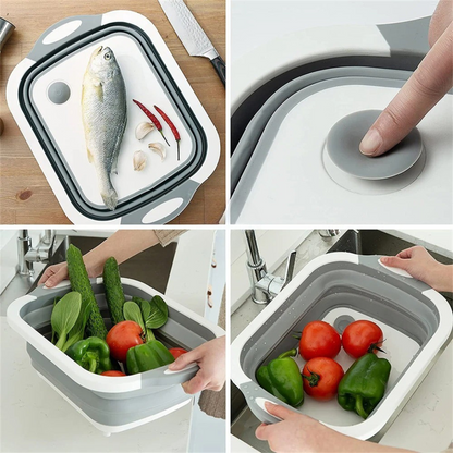 Compact Folding Basket - Your 3 - In-1 Kitchen Helper