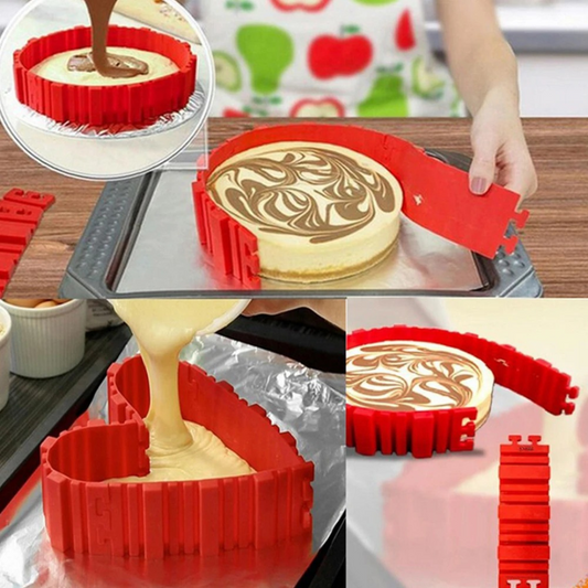Flexible Silicone Cake Mould Set (4 Pieces)