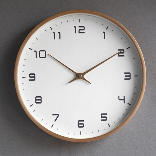 Scandinavian Wooden Wall Clock