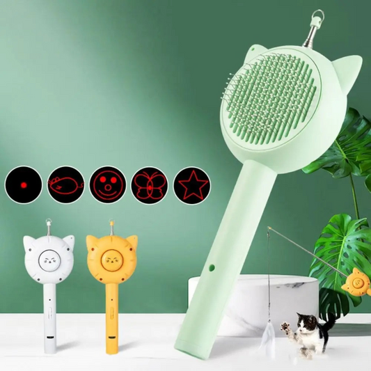 Retractable Grooming Comb - Gentle Grooming and Fun for Cats