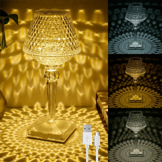 Elegant Crystal Lamp for the Table