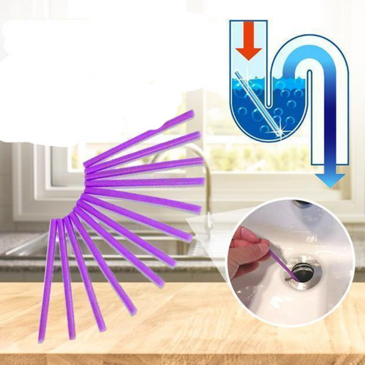Practical Cleaning Rods for Drains (12 Pieces)