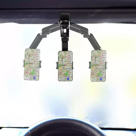 Rotatable Sun Visor Mobile Phone Holder - Safe & Flexible When Travelling!