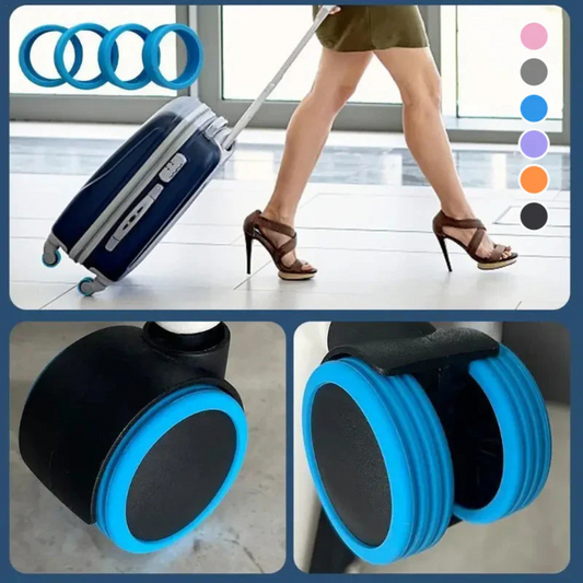 Silicone Protective Covers for Suitcase Castors - Protection & Noise Reduction