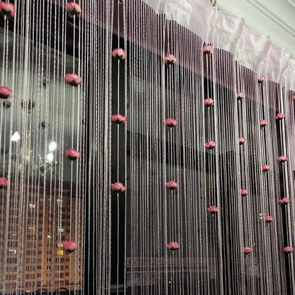 Elegant Rose Thread Door Curtain - Stylish Decoration for Your Home