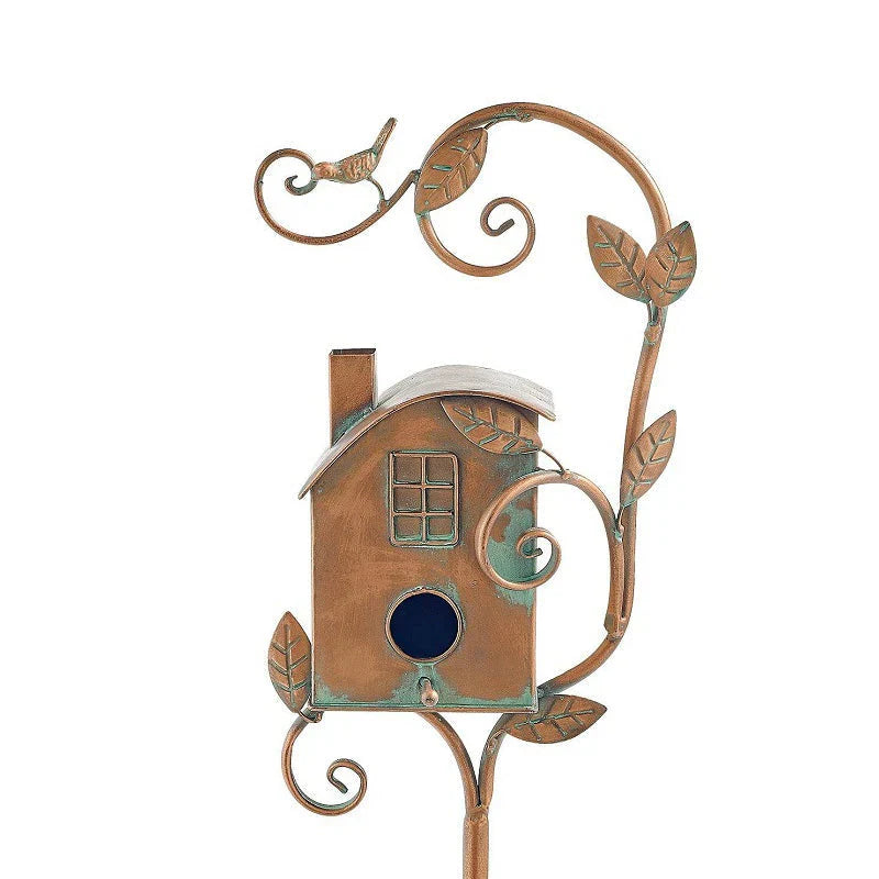 Metal Bird House for the Garden - Decorative & Weatherproof