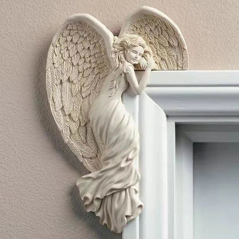 Guardian Angel Door Frame Decoration - Elegance and Protection for Your Home