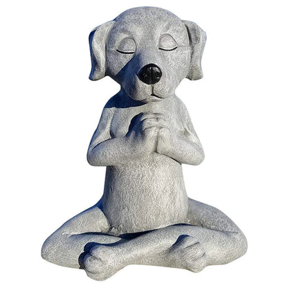 Zen Dog Garden Figure - Harmony and Relaxation for Your Home