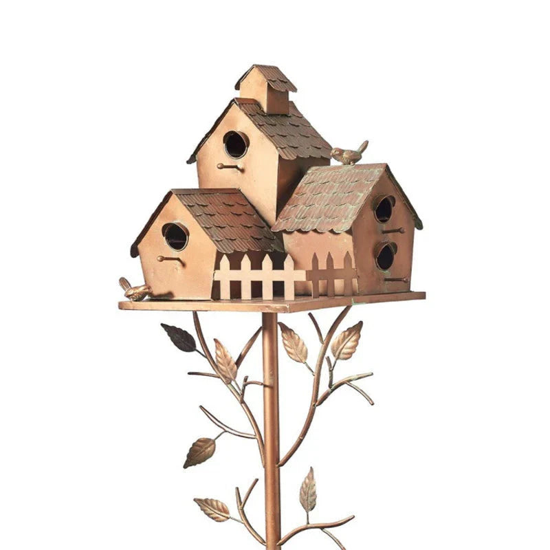 Metal Bird House for the Garden - Decorative & Weatherproof