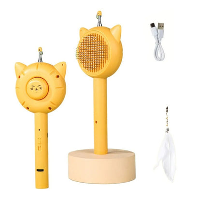 Retractable Grooming Comb - Gentle Grooming and Fun for Cats
