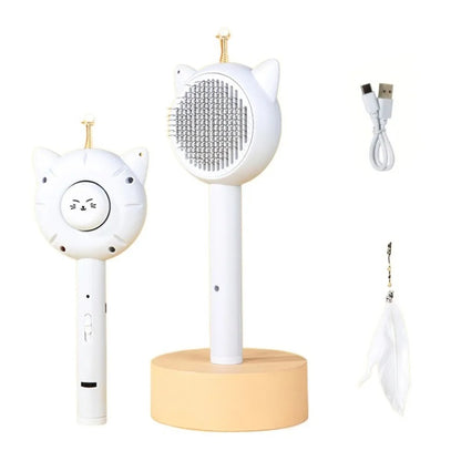 Retractable Grooming Comb - Gentle Grooming and Fun for Cats