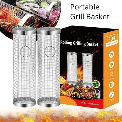 Rotatable Stainless Steel Grill Cage
