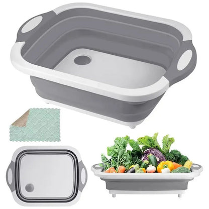 Compact Folding Basket - Your 3 - In-1 Kitchen Helper