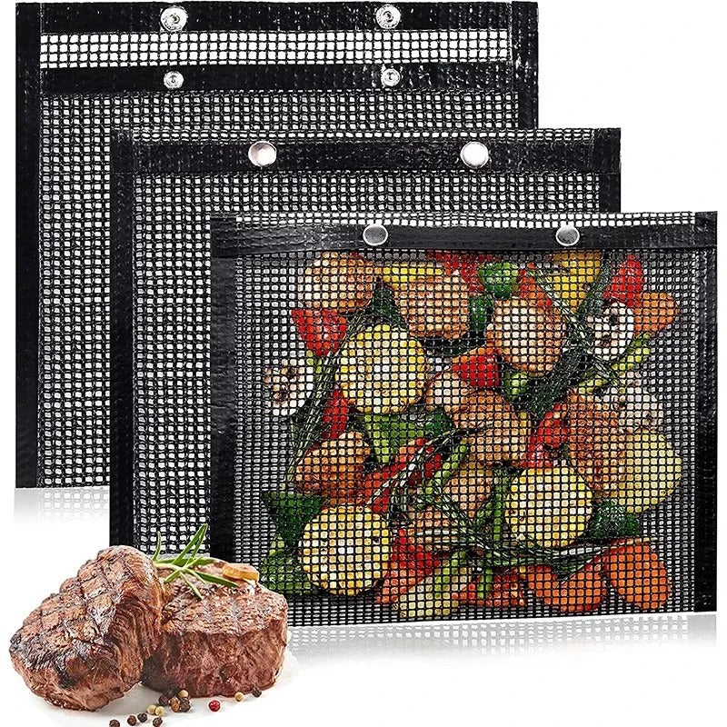 Reusable Non - Stick Mesh Grill Bag