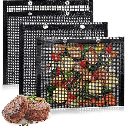 Reusable Non - Stick Mesh Grill Bag