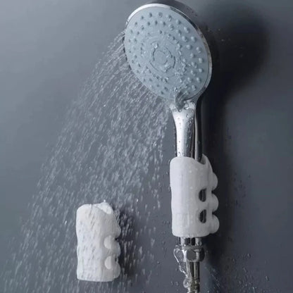 Flexishower - the Flexible Hands - Free Shower Head Holder for More Comfort