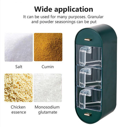 Space - Saving Spice Box for Wall Mounting - Organisation & Convenience in Your Kitchen!