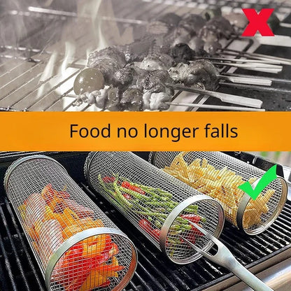 Rotatable Stainless Steel Grill Cage