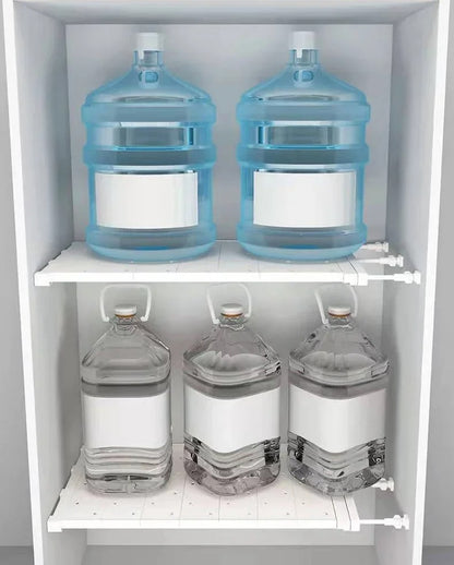 Flexible Telescopic Shelf - Simple Storage Space Without Drilling