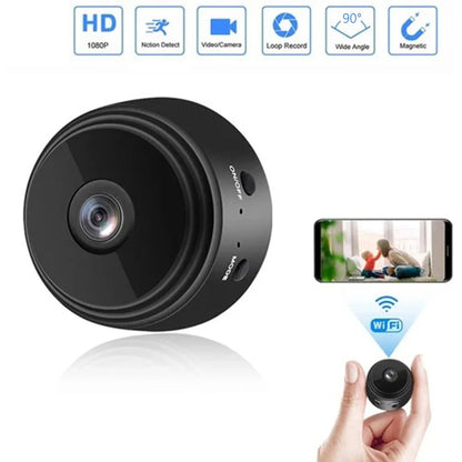 Compact Wifi Mini Camera with Magnetic Attachment