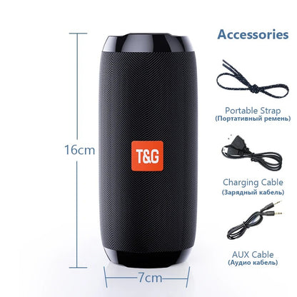 Compact Bluetooth Speaker with Versatile Connection Options