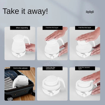 Foldable Silicone Travel Jugs with Universal Plug