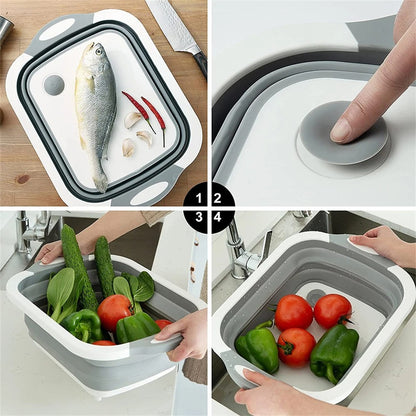 Compact Folding Basket - Your 3 - In-1 Kitchen Helper