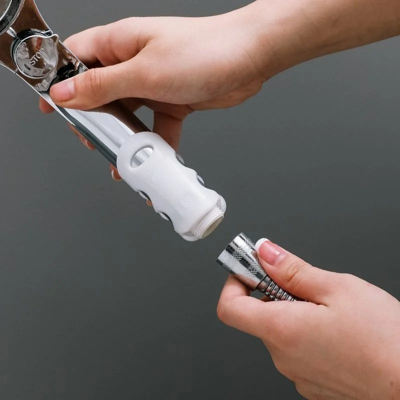 Flexishower - the Flexible Hands - Free Shower Head Holder for More Comfort