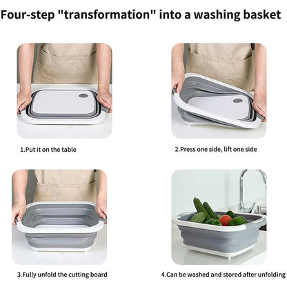 Compact Folding Basket - Your 3 - In-1 Kitchen Helper