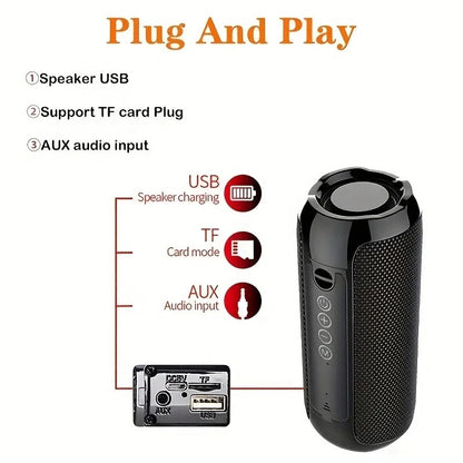Compact Bluetooth Speaker with Versatile Connection Options