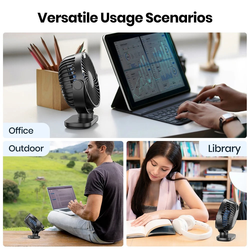 Wireless 360 ° Mini Fan - Flexible Companion for Every Occasion