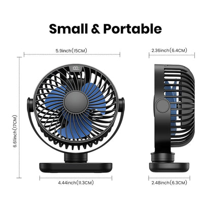 Wireless 360 ° Mini Fan - Flexible Companion for Every Occasion