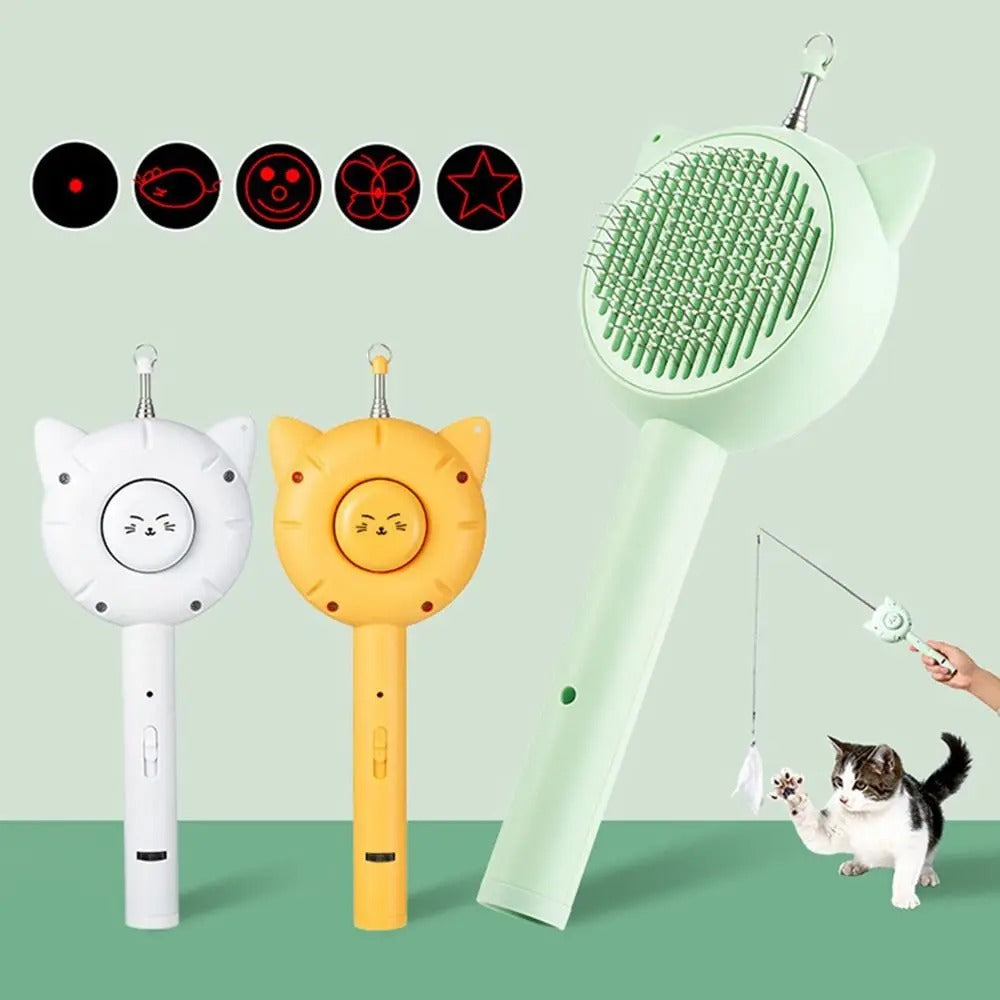 Retractable Grooming Comb - Gentle Grooming and Fun for Cats