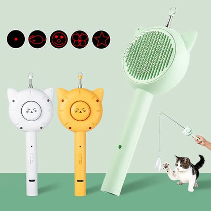 Retractable Grooming Comb - Gentle Grooming and Fun for Cats