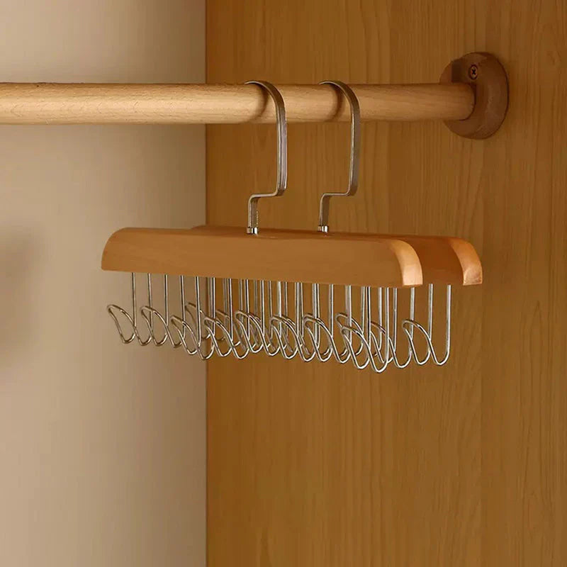 Hook master - Non - Slip Coat Rack with Swivelling Hooks