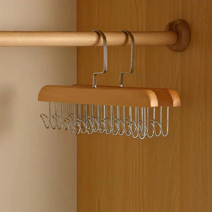 Hook master - Non - Slip Coat Rack with Swivelling Hooks