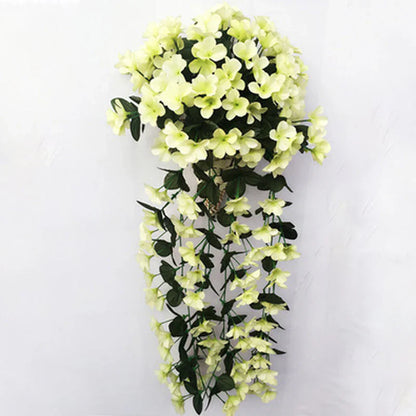 Decorative Hanging Basket with Artificial Violets - Elegance for Your Home!