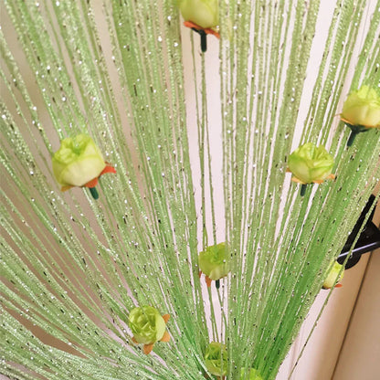 Elegant Rose Thread Door Curtain - Stylish Decoration for Your Home